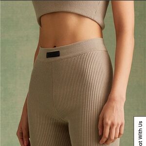 Fear of God Essentials rib bike shorts xs Heather Core